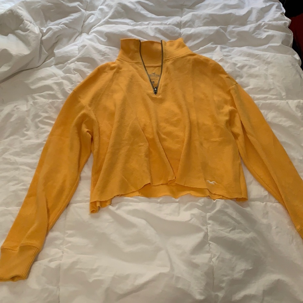Yellow waffle Aeropostale long sleeve